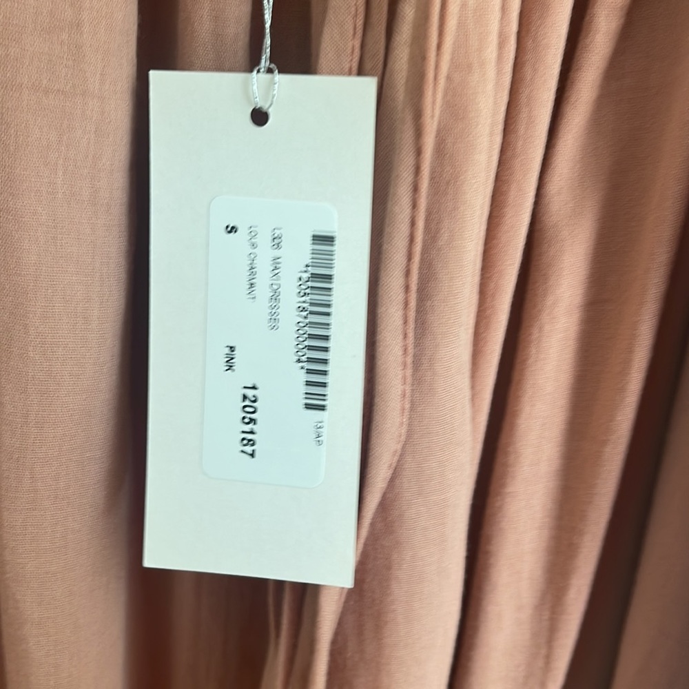 Loup Charmont flow long dress . Nude/pinkish blush - Picture 3 of 4